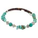 Certified Authentic Navajo Natural Turquoise Heishi Adjustable Wrap Native American Bracelet 12882 Certified Authentic Navajo Natural Turquoise Heishi Adjustable Wrap Native American Bracelet 12882