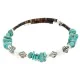 Navajo Natural Turquoise Opalite Heishi Adjustable Wrap Bracelet NB151115000204