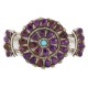 Handmade Certified Authentic Petit Point Zuni .925 Sterling Silver Natural Sugilite Turquoise Native American Bracelet 12686-2 Handmade Certified Authentic Petit Point Zuni .925 Sterling Silver Natural Sugilite Turquoise Native American Bracelet 12686-2