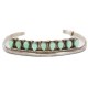 Handmade Certified Authentic Zuni .925 Sterling Silver Natural Turquoise Native American Bracelet  12610