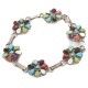 Handmade Certified Authentic Zuni .925 Sterling Silver Petit Point Natural Multicolor Native American Bracelet 12668 Handmade Certified Authentic Zuni .925 Sterling Silver Petit Point Natural Multicolor Native American Bracelet 12668