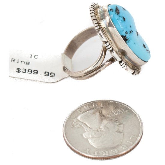 Handmade Certified Authentic Signed .925 Sterling Silver Natural Turquoise Native American Ring 17922 Handmade Certified Authentic Signed .925 Sterling Silver Natural Turquoise Native American Ring 17922