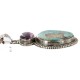 .925 Sterling Silver Handmade Certified Authentic Natural Turquoise and Purple Spiny Oyster Native American Necklace 10053-0 .925 Sterling Silver Handmade Certified Authentic Natural Turquoise and Purple Spiny Oyster Native American Necklace 10053-0