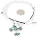 Handmade Cross Certified Authentic Zuni .925 Sterling Silver Petit Point Turquoise Quartz Native American Necklace  24367-16076-101