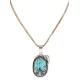 Feather Certified Authentic .925 Sterling Silver Handmade Navajo Natural Turquoise Native American Necklace 14996
