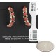 Handmade Certified Authentic Navajo .925 Sterling Silver Coral Native American Earrings 17863-1