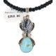.925 Sterling Silver Handmade Certified Authentic Navajo Natural Turquoise Snowflake stone Black Onyx Native American Necklace 14124-19-16083-3 .925 Sterling Silver Handmade Certified Authentic Navajo Natural Turquoise Snowflake stone Black Onyx Native American Necklace 14124-19-16083-3