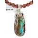 .925 Sterling Silver Handmade Certified Authentic Navajo Turquoise Goldstone Native American Necklace 24396-1-16083-6 All Products NB151120002718 24396-1-16083-6 (by LomaSiiva)