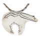 Bear Certified Authentic Navajo .925 Sterling Pin and Pendant Native American Necklace 24268-102261