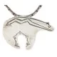 Bear Certified Authentic Navajo .925 Sterling Pin and Pendant Native American Necklace 24268-102261 Bear Certified Authentic Navajo .925 Sterling Pin and Pendant Native American Necklace 24268-102261