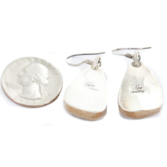 Handmade Certified Authentic Signed by Shay .925 Sterling Silver Natural Boulder Turquoise Dangle Native American Earrings 17948 Handmade Certified Authentic Signed by Shay .925 Sterling Silver Natural Boulder Turquoise Dangle Native American Earrings 17948