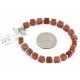 Certified Authentic Navajo Natural Goldstone Native American Bracelet 12884-1 Certified Authentic Navajo Natural Goldstone Native American Bracelet 12884-1