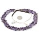 Certified Authentic 2 Strand Navajo .925 Sterling Silver Natural Amethyst Traditional Native American Necklace 750106-16