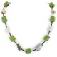 Certified Authentic Navajo .925 Sterling Silver Natural Jasper and Composite Gaspeite Native American Necklace 16087 Certified Authentic Navajo .925 Sterling Silver Natural Jasper and Composite Gaspeite Native American Necklace 16087