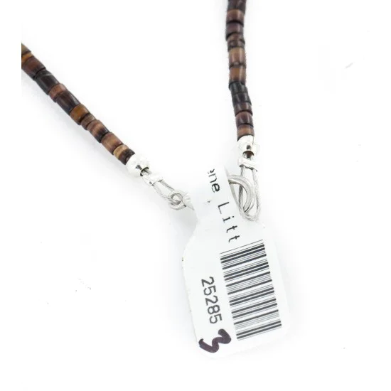 Certified Authentic Navajo .925 Sterling Silver Natural Turquoise Amethyst Heishi Native American Necklace 25285-3 Certified Authentic Navajo .925 Sterling Silver Natural Turquoise Amethyst Heishi Native American Necklace 25285-3