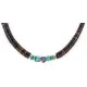 Certified Authentic Navajo .925 Sterling Silver Natural Turquoise Heishi Amethyst Native American Necklace 25285-2 Certified Authentic Navajo .925 Sterling Silver Natural Turquoise Heishi Amethyst Native American Necklace 25285-2