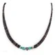 Certified Authentic Navajo .925 Sterling Silver Natural Turquoise Heishi Amethyst Native American Necklace 25285-2 Certified Authentic Navajo .925 Sterling Silver Natural Turquoise Heishi Amethyst Native American Necklace 25285-2