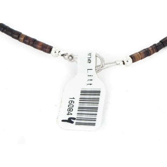 Certified Authentic Navajo .925 Sterling Silver Natural Turquoise Heishi Multicolor Stones Native American Necklace 16084-4 Certified Authentic Navajo .925 Sterling Silver Natural Turquoise Heishi Multicolor Stones Native American Necklace 16084-4