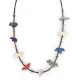 Certified Authentic Navajo .925 Sterling Silver Natural Turquoise Multicolor Stones Heishi Native American Necklace 16084-2 Certified Authentic Navajo .925 Sterling Silver Natural Turquoise Multicolor Stones Heishi Native American Necklace 16084-2