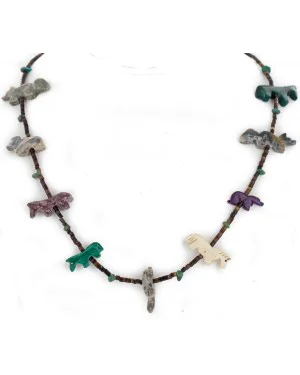 Certified Authentic Navajo .925 Sterling Silver Natural Turquoise Multicolor Stones Native American Necklace 16084-3 Certified Authentic Navajo .925 Sterling Silver Natural Turquoise Multicolor Stones Native American Necklace 16084-3