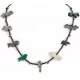 Certified Authentic Navajo .925 Sterling Silver Natural Turquoise Multicolor Stones Native American Necklace 16084-3 Certified Authentic Navajo .925 Sterling Silver Natural Turquoise Multicolor Stones Native American Necklace 16084-3