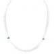 Certified Authentic Navajo .925 Sterling Silver Natural Turquoise Pink Quartz Native American Necklace 15814