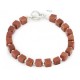 Certified Authentic Navajo Natural Goldstone Native American Bracelet 12884-1 Certified Authentic Navajo Natural Goldstone Native American Bracelet 12884-1