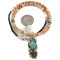Certified Authentic .925 Sterling Silver Handmade Navajo Natural Turquoise Agate Spiny Oyster Native American Necklace 15939-4-25277 Certified Authentic .925 Sterling Silver Handmade Navajo Natural Turquoise Agate Spiny Oyster Native American Necklace 15939-4-25277