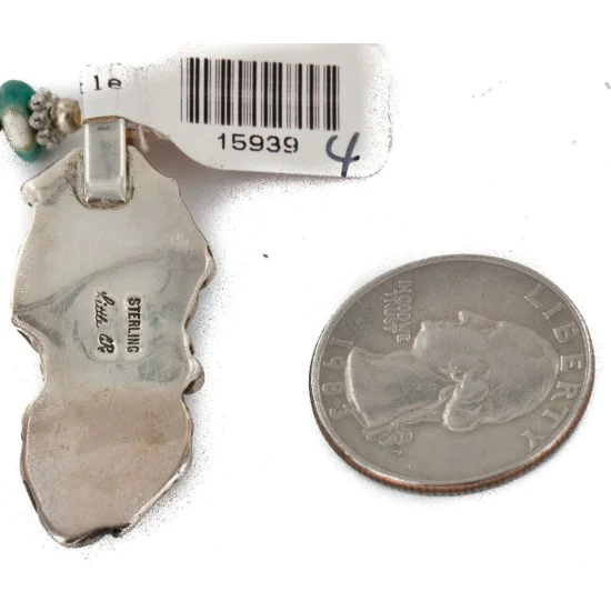 Certified Authentic .925 Sterling Silver Handmade Navajo Natural Turquoise Agate Spiny Oyster Native American Necklace 15939-4-25277 Certified Authentic .925 Sterling Silver Handmade Navajo Natural Turquoise Agate Spiny Oyster Native American Necklace 15939-4-25277