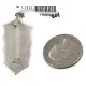 .925 Sterling Silver Handmade Certified Authentic Mistletoe Navajo Natural Turquoise Native American Necklace 16088-201