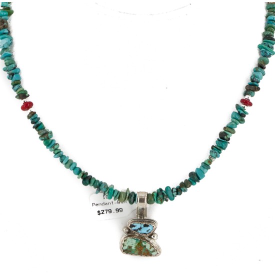 .925 Sterling Silver Handmade Certified Authentic Navajo Coral Turquoise Native American Necklace 16023-6-1601-11 .925 Sterling Silver Handmade Certified Authentic Navajo Coral Turquoise Native American Necklace 16023-6-1601-11