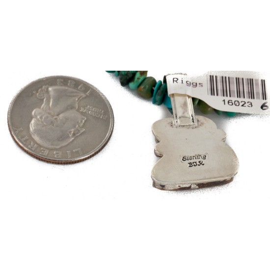 .925 Sterling Silver Handmade Certified Authentic Navajo Coral Turquoise Native American Necklace 16023-6-1601-11 .925 Sterling Silver Handmade Certified Authentic Navajo Coral Turquoise Native American Necklace 16023-6-1601-11