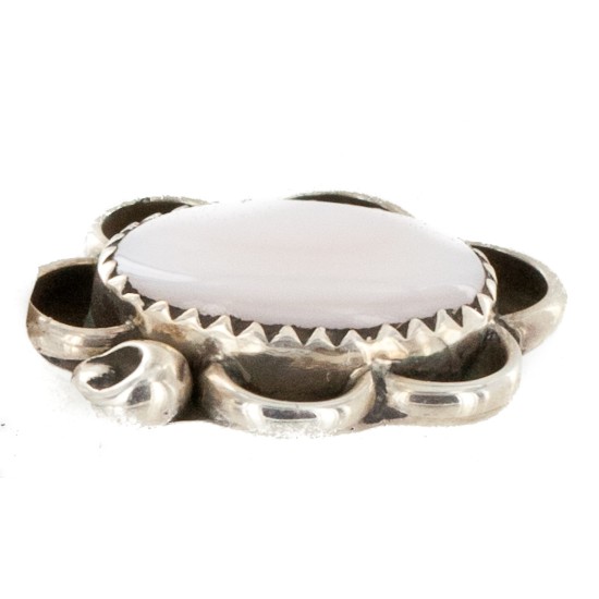 .925 Sterling Silver Handmade Certified Authentic Natural Mother of Pearl Navajo Native American Pendant 16088-10 .925 Sterling Silver Handmade Certified Authentic Natural Mother of Pearl Navajo Native American Pendant 16088-10