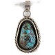 .925 Sterling Silver Handmade Certified Authentic Navajo & Natural Turquoise Quartz Native American Necklace 14936-15771-5