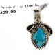 Certified Authentic Navajo .925 Sterling Silver Natural Turquoise Native American Necklace 16088-5