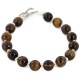 Certified Authentic Navajo Natural Tigers Eye Native American Bracelet 12888-1 Certified Authentic Navajo Natural Tigers Eye Native American Bracelet 12888-1