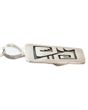 Handmade Authentic Hopi .925 Sterling Silver Pendant Necklace NB151128013430 Handmade Authentic Hopi .925 Sterling Silver Pendant Necklace NB151128013430