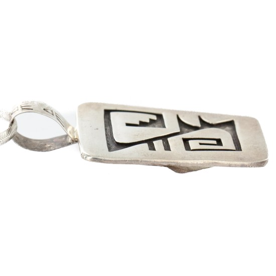 Hopi Handmade Sterling Silver Hand Pendant 