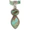 Handmade Navajo .925 Sterling Silver Natural Turquoise and Turquoise Native American Necklace 10053