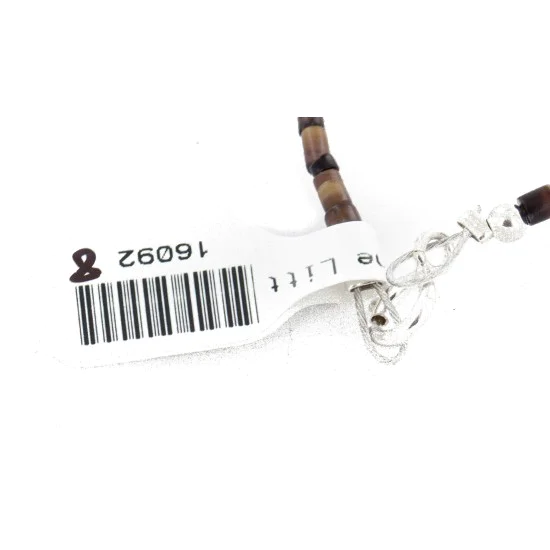Certified Authentic Navajo .925 Sterling Silver Natural Turquoise Amethyst Pink Quartz Hematite Native American Necklace 16092-8