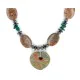 Certified Authentic Heart Navajo .925 Sterling Silver Natural Turquoise Green Jasper Hematite Native American Necklace 16092-7 Certified Authentic Heart Navajo .925 Sterling Silver Natural Turquoise Green Jasper Hematite Native American Necklace 16092-7