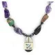 Certified Authentic Bird Inlay Navajo .925 Sterling Silver Natural Turquoise Amethyst Mother of Pearl Hematite Native American Necklace 16092-4 Certified Authentic Bird Inlay Navajo .925 Sterling Silver Natural Turquoise Amethyst Mother of Pearl Hematite Native American Necklace 16092-4