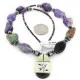 Certified Authentic Bird Inlay Navajo .925 Sterling Silver Natural Turquoise Amethyst Mother of Pearl Hematite Native American Necklace 16092-4 Certified Authentic Bird Inlay Navajo .925 Sterling Silver Natural Turquoise Amethyst Mother of Pearl Hematite Native American Necklace 16092-4
