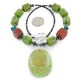 Certified Authentic Navajo .925 Sterling Silver Natural Turquoise Gaspeite Red Jasper Hematite Native American Necklace 16091-4 Certified Authentic Navajo .925 Sterling Silver Natural Turquoise Gaspeite Red Jasper Hematite Native American Necklace 16091-4