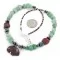 Certified Authentic Bear Navajo .925 Sterling Silver Natural Turquoise Jade Red Jasper Hematite Native American Necklace 16090-3 Certified Authentic Bear Navajo .925 Sterling Silver Natural Turquoise Jade Red Jasper Hematite Native American Necklace 16090-3