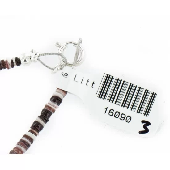 Certified Authentic Bear Navajo .925 Sterling Silver Natural Turquoise Jade Red Jasper Hematite Native American Necklace 16090-3 Certified Authentic Bear Navajo .925 Sterling Silver Natural Turquoise Jade Red Jasper Hematite Native American Necklace 16090-3
