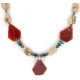 Certified Authentic Navajo .925 Sterling Silver Natural Turquoise Agate Carnelian Hematite Native American Necklace 16092-3 Certified Authentic Navajo .925 Sterling Silver Natural Turquoise Agate Carnelian Hematite Native American Necklace 16092-3