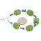 Navajo .925 Sterling Silver Natural Turquoise and Composite Gaspeite Bracelet NB151125214947