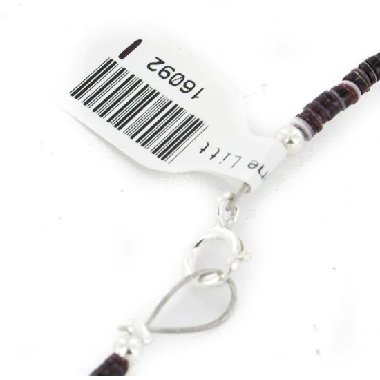 Certified Authentic Navajo .925 Sterling Silver Natural Turquoise Agate Red Jasper Hematite Native American Necklace 16092-1 Certified Authentic Navajo .925 Sterling Silver Natural Turquoise Agate Red Jasper Hematite Native American Necklace 16092-1