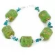 Navajo .925 Sterling Silver Natural Turquoise and Composite Gaspeite Bracelet NB151125214947 Navajo .925 Sterling Silver Natural Turquoise and Composite Gaspeite Bracelet NB151125214947
